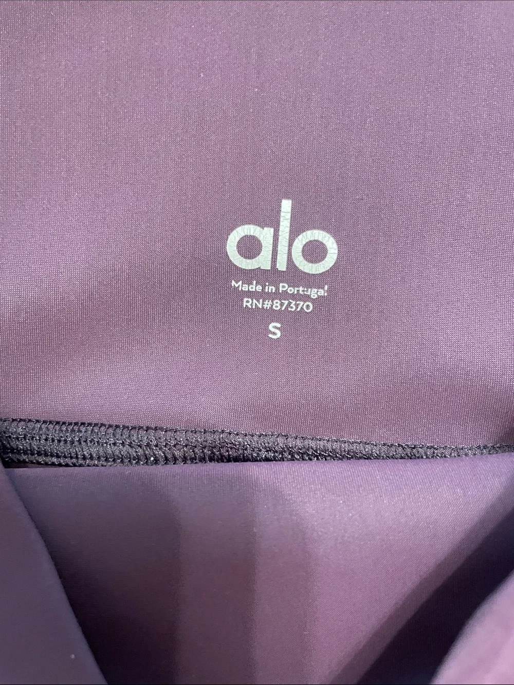 Alo Yoga High Waist Warrior Leggings Plum Purple Size Small Cutout Yoga Pants